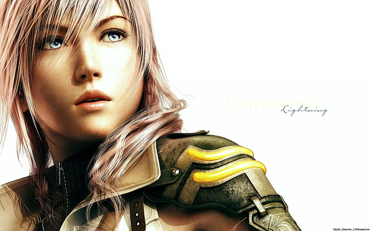 Kobieta w cyfrowej tapecie zbroi, Claire Farron, Final Fantasy XIII, gry wideo, Tapety HD