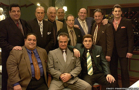 jaket jas hitam dan abu-abu pria, The Sopranos, Mafia, James Gandolfini, Wallpaper HD HD wallpaper