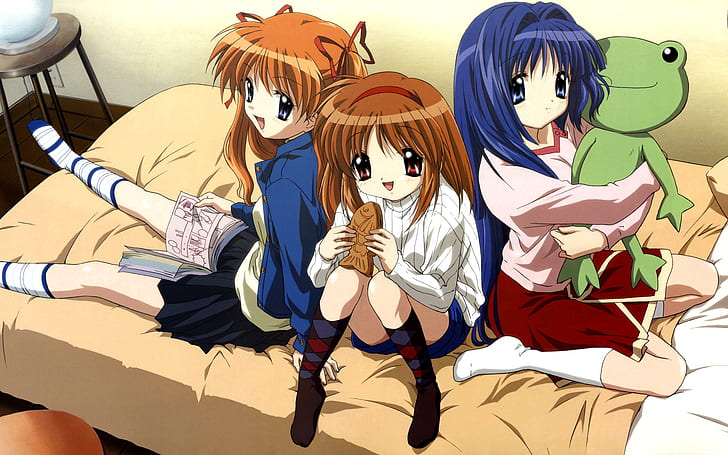 Anime, Kanon, Ayu, Makoto Sawatari, Nayuki, HD papel de parede