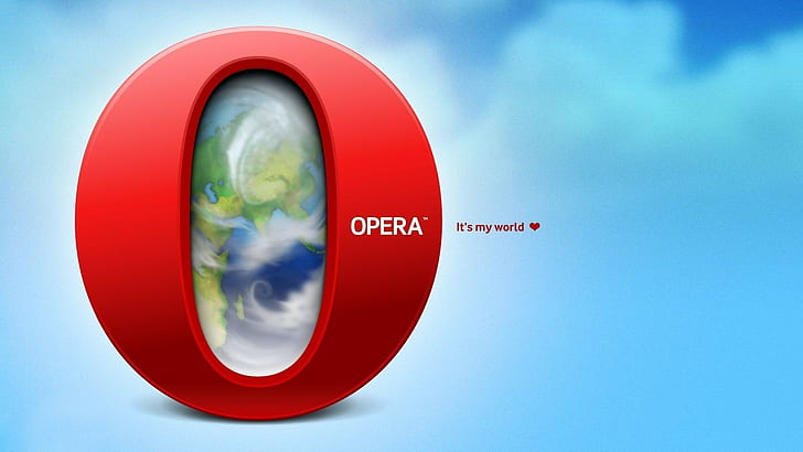 Navegador Opera, mundo, ópera, vermelho, HD papel de parede