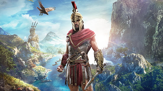 Assassin's Creed Odyssey, Assassin's Creed, videogiochi, Fantasy Men, Assassin's Creed: Odyssey, Sfondo HD HD wallpaper