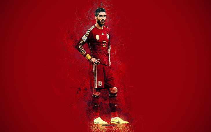 Soccer, Sergio Ramos, Spanish, HD wallpaper