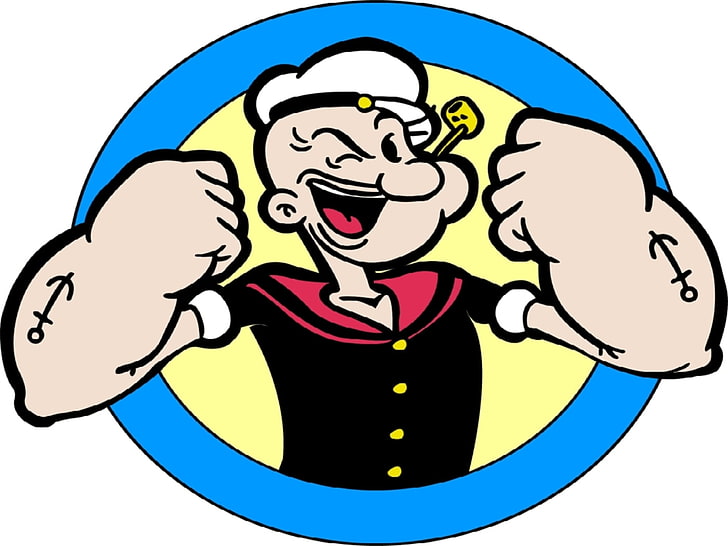 Popeyes, arte vetorial de Popeye The Sailorman, desenhos animados, HD papel de parede