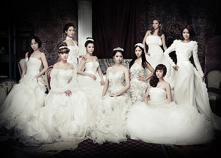 ชุดเจ้าสาวสีขาวของผู้หญิง, เอเชีย, โซนยอชิแด, Girls 'Generation, นักดนตรี, นักร้อง, ชุดเดรสสีขาว, ชุดแต่งงาน, คิมแทยอน, เจสสิก้าจอง, ซอฮยอน, ซันนี่, ยุนอา, ควอนยูริ, ฮโยยอน, ซูยอง, ทิฟฟานี่ฮวาง, เคป๊อป , เกาหลี, กำลังมองหาผู้ชม, ผู้หญิง, กลุ่มผู้หญิง, วอลล์เปเปอร์ HD HD wallpaper