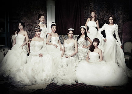ชุด, นักดนตรี, คิมแทยอน, ซอฮยอน, กลุ่มผู้หญิง, เกาหลี, โซนยอชิแด, Girls Generation, ซูยอง, ชุดแต่งงาน, ซันนี่, เจสสิก้าจอง, เคป๊อป, ทิฟฟานี่ฮวาง, ควอนยูริ, ผู้หญิง, ชุดขาว, ยุนอา, นักร้อง, กำลังมองหา ที่ผู้ชม, วอลล์เปเปอร์ HD HD wallpaper