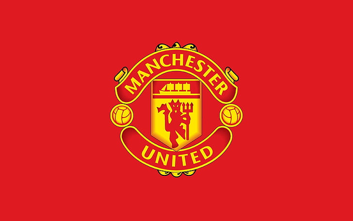 Fotboll, Manchester United F.C., logotyp, HD tapet