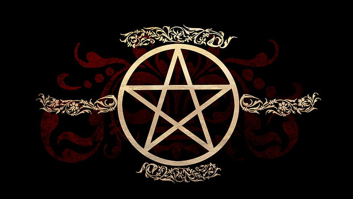 Pentagramm, Sternform, digitale Kunst, 1920 x 1080, Pentagramm, HD-Hintergrundbild