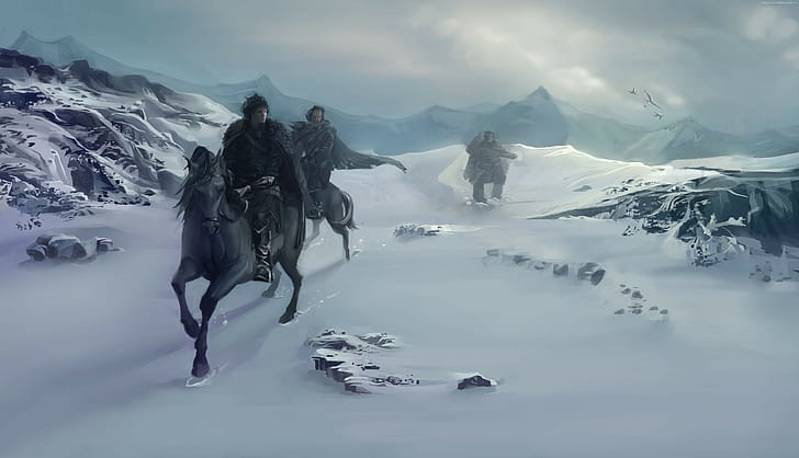 fantasy, Jon Snow, A Song of Ice and Fire, Best TV Series of 2015, season 5, Game of Thrones, dragon, HD wallpaper
