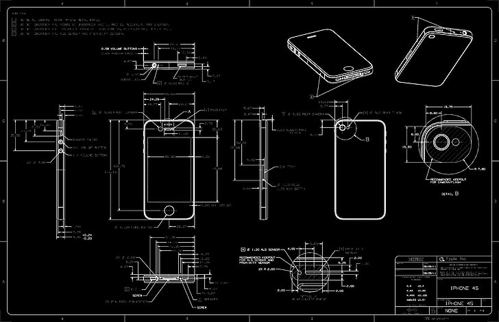 apple inc blueprints fabrication de boîtiers iphone iphone 4s 6800x4400 Technologie Apple HD Art, Apple Inc., plans, Fond d'écran HD