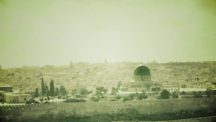 モスク、アルアクサモスク、キリスト教、イスラム教、イスラエル、エルサレム、ユダヤ教、パレスチナ、 HDデスクトップの壁紙