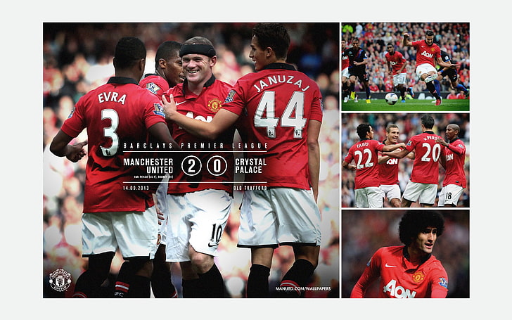 United 2 Crystal Palace stagione 0-2013-2014 HD Wall .., Manchester United vs Crystal Palace collage di sfondi, Sfondo HD