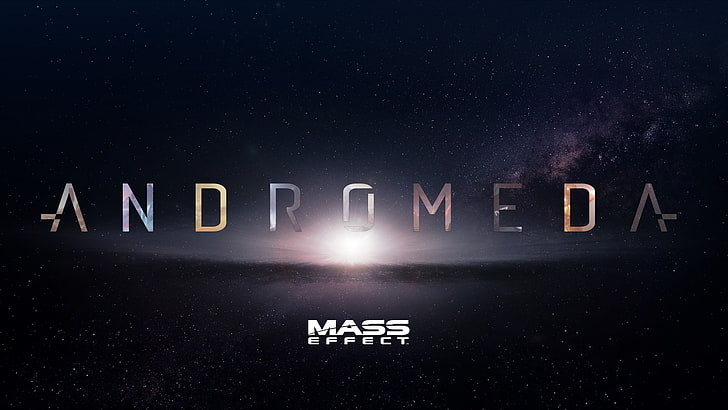 Andromeda Mass Effect text overlay, Mass Effect, Mass Effect: Andromeda, HD wallpaper