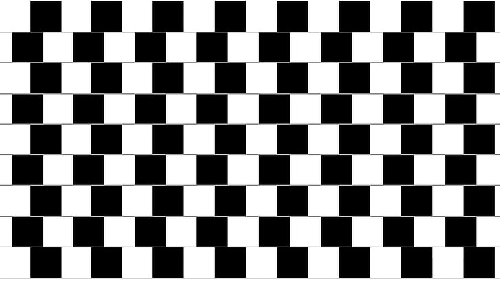 Schwarz-Weiß-Karoband, Linie, Schwarz, Weiß, Bewegung, optische Täuschung, HD-Hintergrundbild