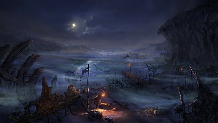 Иллюстрация Фэнтези Арт Diablo III, HD обои