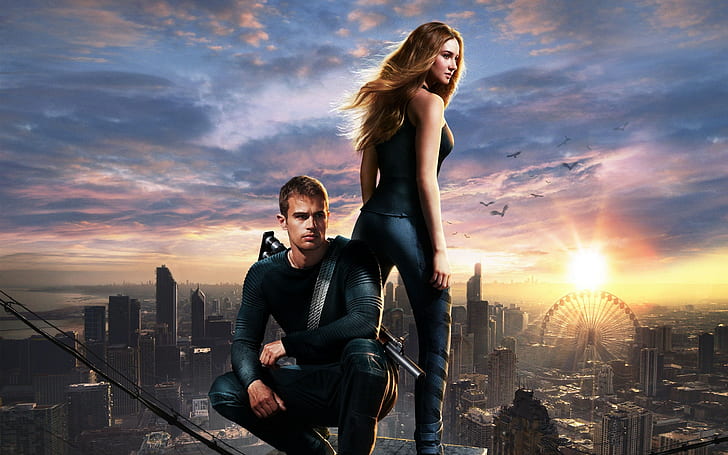 Divergent, films, Promos, affiche de film, Shailene Woodley, acteur, Fond d'écran HD