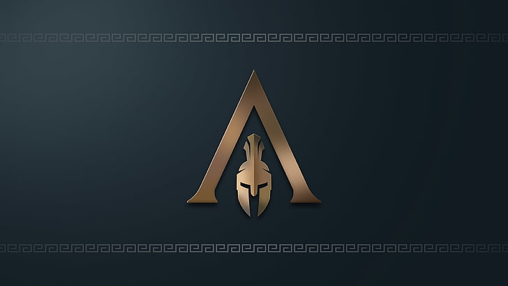 video games, digital art, artwork, Assassin's Creed, Assassin's Creed Odyssey, Ubisoft, Greece, Spartans, logo, HD wallpaper