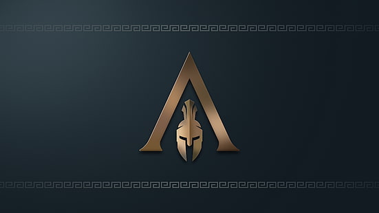 videogames, arte digital, obras de arte, Assassin's Creed, Assassin's Creed Odyssey, Ubisoft, Grécia, Spartans, logotipo, HD papel de parede HD wallpaper