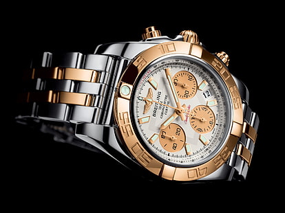 Breitling, reloj, detalle, joyería, lujo, tiempo, reloj, Fondo de pantalla HD HD wallpaper