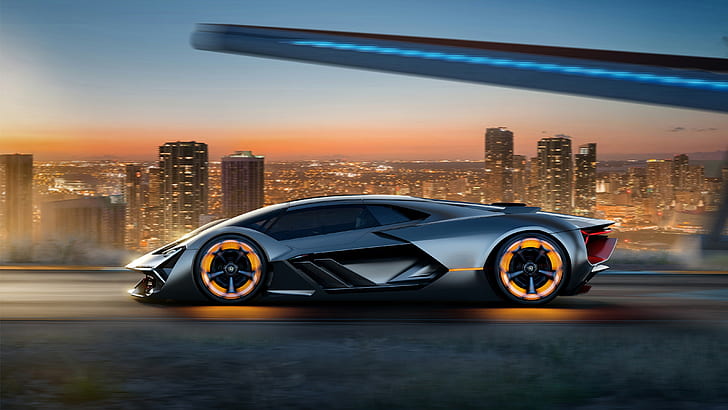 Lamborghini, Lamborghini Terzo Millennio, Black Car, Car, Sport Car, Supercar, Vehicle, HD wallpaper