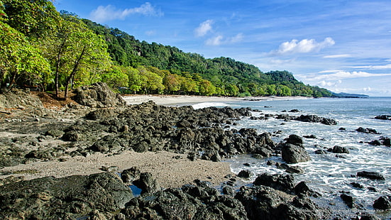 Pantai Montezuma, Provinsi Puntarenas, Kosta Rika, Pantai, Wallpaper HD HD wallpaper