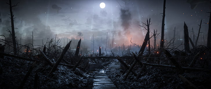 Landschaft, Krieg, digitale Kunst, PC-Spiele, Battlefield 1, Videospiele, HD-Hintergrundbild