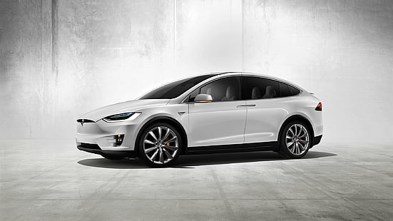 Carro elétrico do conceito Tesla Model X, Tesla, Modelo, X, Conceito, Elétrico, Carro, HD papel de parede HD wallpaper