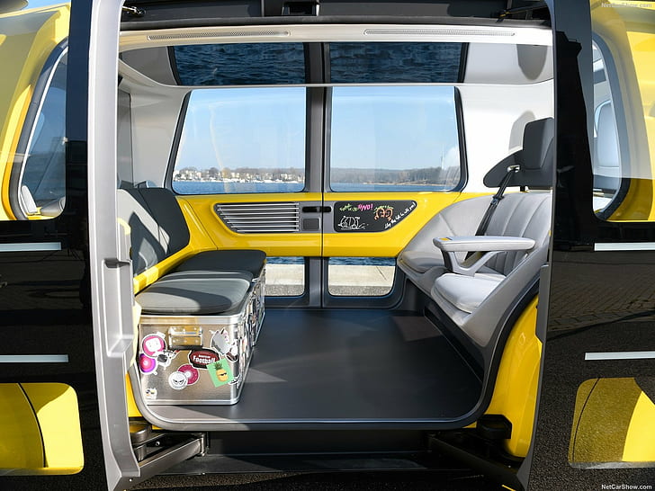 2018 Volkswagen Sedric School Bus Concept, transporte, Fondo de pantalla HD
