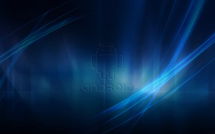 android logo digital wallpaper, rays, line, robot, tablet, android, smartphone, HD wallpaper