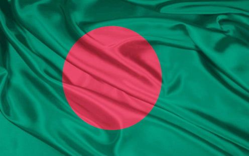 Знаме, символи, цветове, материали, коприна, Бангладеш, HD тапет HD wallpaper