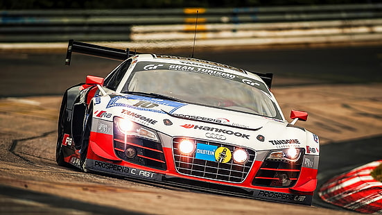 Audi R8 GT3, carreras, autos de carrera, Fondo de pantalla HD HD wallpaper