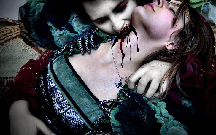 Blut, dunkel, böse, Phantasie, gore, gotisch, Horror, makaber, Männer, Stimmung, Vampir, Frauen, HD-Hintergrundbild