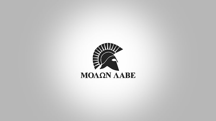 Sparta, Spartanie, logo, kask, Molon Labe, Tapety HD