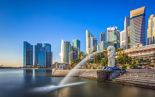 Singapore Marina Bay Sands City Travel, HD wallpaper HD wallpaper