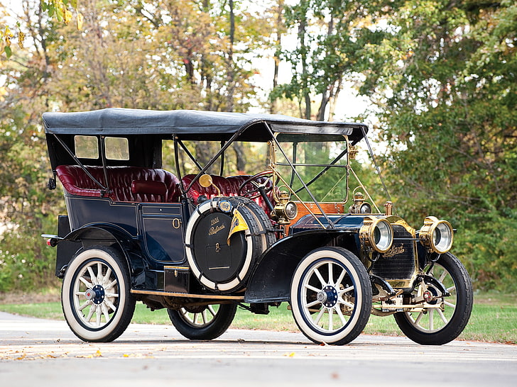 1908, luxo, modelo 30, packard, retro, touring, HD papel de parede