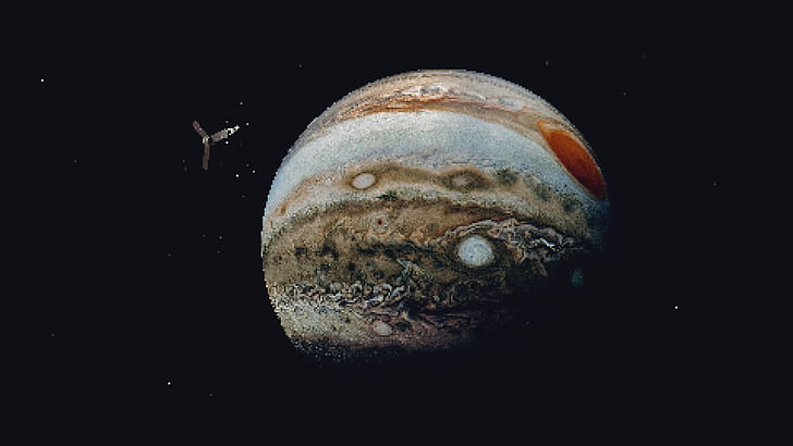 Künstlerisch, Pixel Art, Jupiter, HD-Hintergrundbild