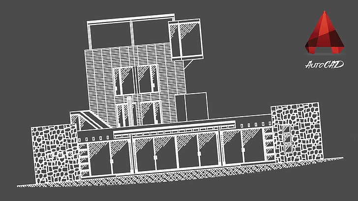 Architecture models, GIMP, GNU, house, HD wallpaper