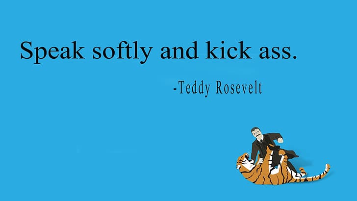 Teddy Roosevelt, humour, Fond d'écran HD