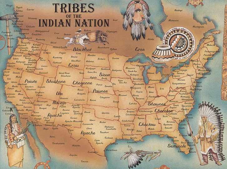 Индианци, Северна Америка, САЩ, HD тапет