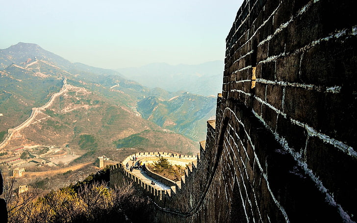 Великая китайская стена, Великая китайская стена, пейзаж, Китай, HD обои