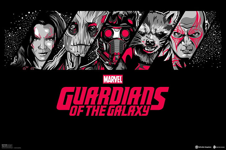 Gardiens de la Galaxie Marvel HD, films, la, merveille, galaxie, gardiens, Fond d'écran HD