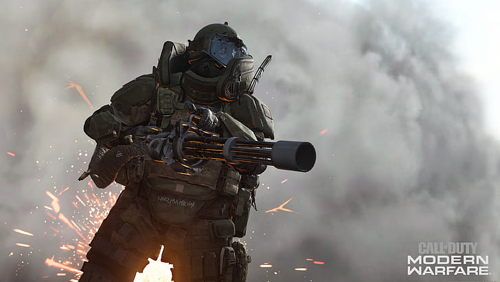 Call of Duty: Modern Warfare, Call of Duty, Minigun, Fondo de pantalla HD |  Wallpaperbetter