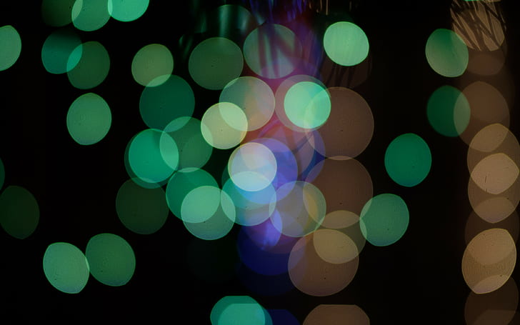 circles, glare backgrounds, abstract, green, Download 3840x2400 Circles, HD wallpaper