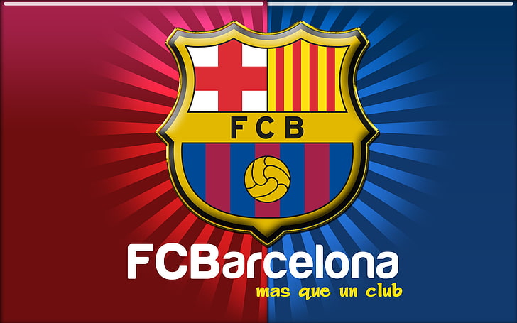 Logo FCBarcelona, ​​striscia, calcio, sport, emblema, Spagna, Barcellona, ​​Leopard, Messi, FC Barcelona, ​​Leo, Barca, FCBarcelona, Sfondo HD