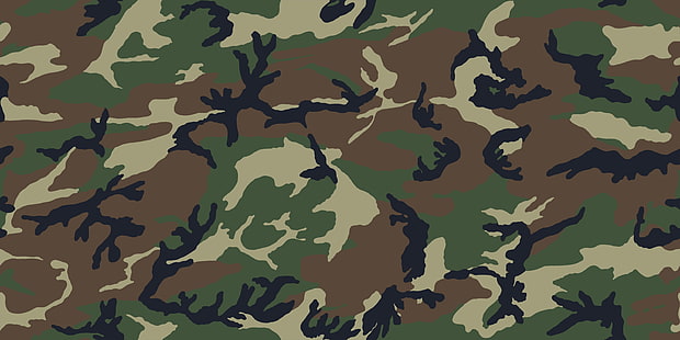 grön och svart kamouflage textil, kamouflage, HD tapet HD wallpaper
