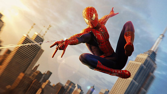 Spider-Man, Tobey Maguire, filmer, superhjälte, Marvel Comics, HD tapet HD wallpaper