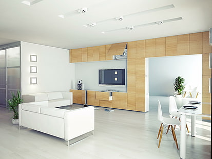 vardagsrum, möbler, interiör, högteknologiskt, vardagsrum, möbler, interiör, högteknologiskt, HD tapet HD wallpaper
