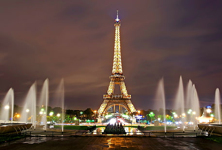 Eiffel, Paris, menara, foto 4k, HD, Wallpaper HD HD wallpaper