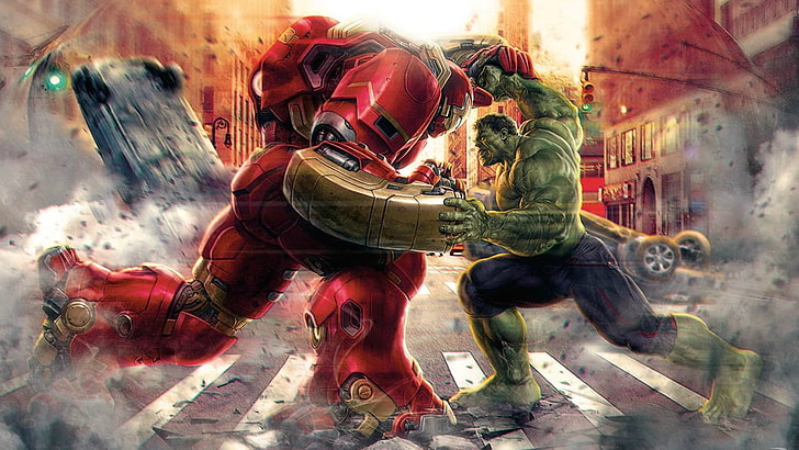 Iron Man och The Increadible Hulk, Iron Man, Hulk, The Avengers, HD tapet