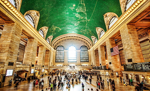 Nova York, EUA, Grand Central Terminal, Estação Central, HD papel de parede HD wallpaper