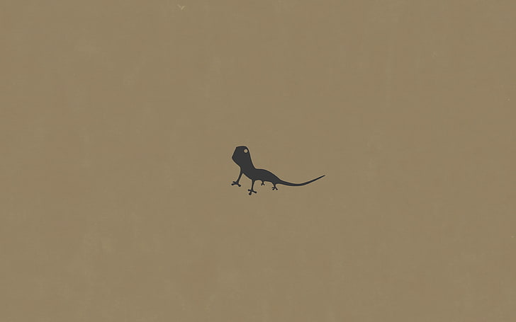 トカゲ 茶色 動物 最小限 シンプル アート Hdデスクトップの壁紙 Wallpaperbetter
